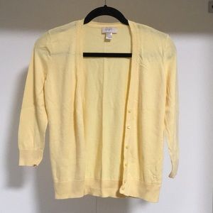 Loft small size spring yellow cardigan